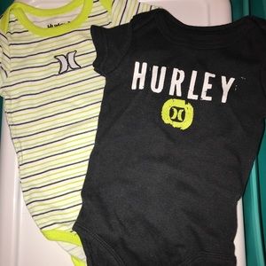 Hurley baby boy onesies